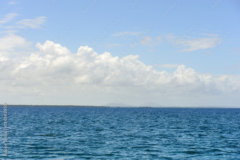 夏日海滩与海洋