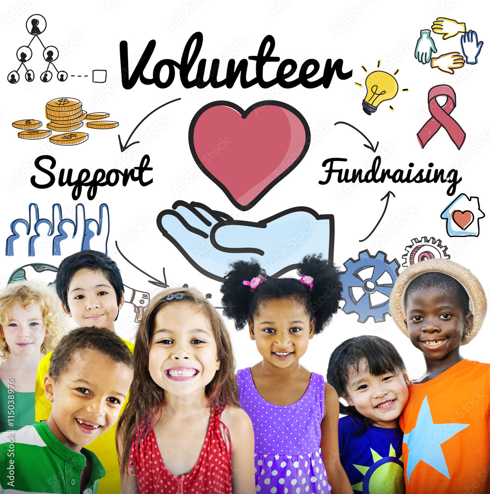 Volunteer Voluntary Volunteering Aid Assisstant Concept