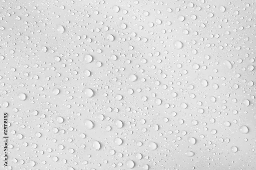 water drop on white background