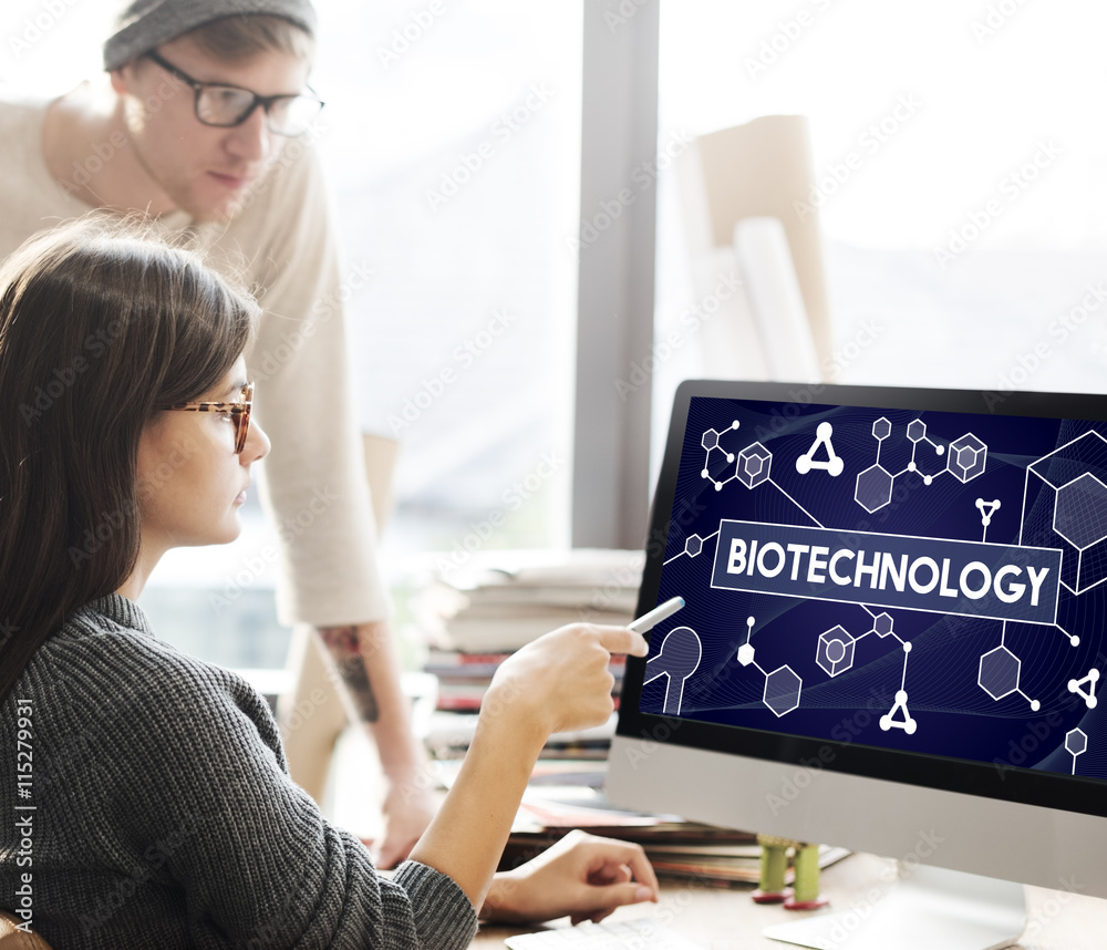 Biotechnology DNA Cell Molecule Experiment Research Concept