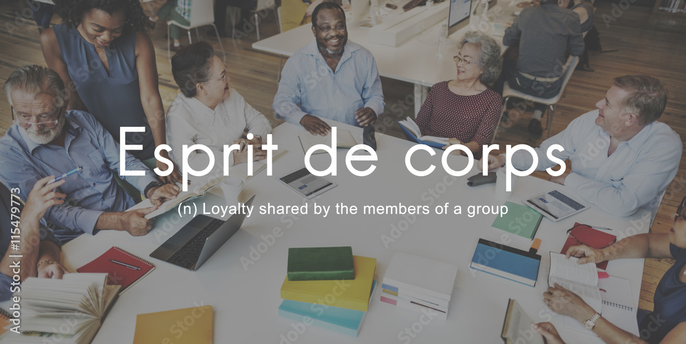 Esprit De Corps Group Loyalty People Graphic Concept