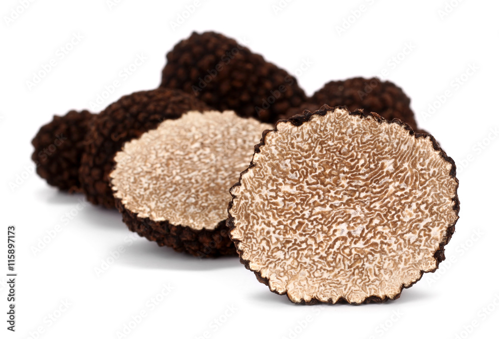 Truffle Tuber melanosporum mushrooms