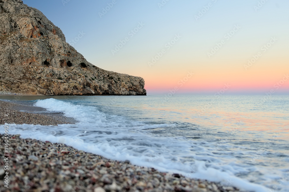 Sea and sunset