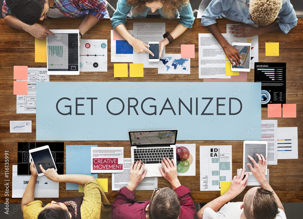 Get Organized Management Planning Concept