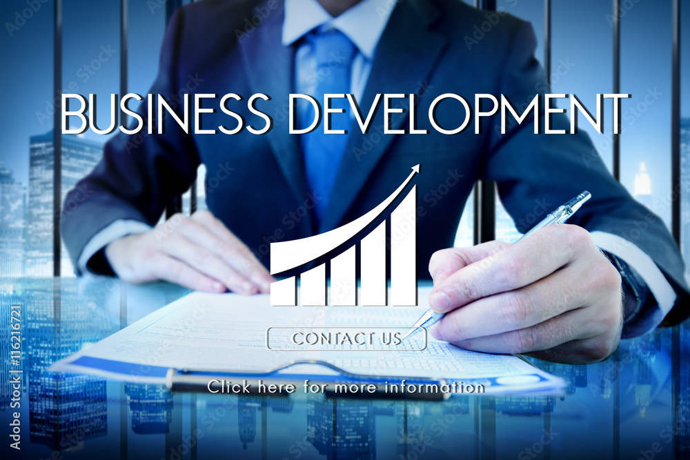 Business Development Startup Growth Statistics Concept