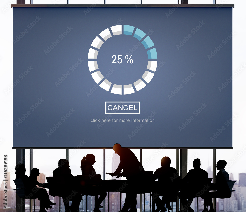 下载进度进程图标取消概念
