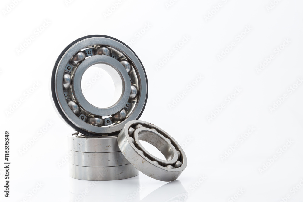 wheel bearings set production isolated on white background