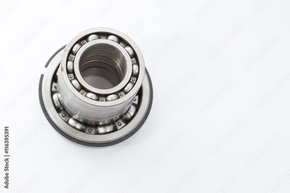 wheel bearings set production isolated on white background