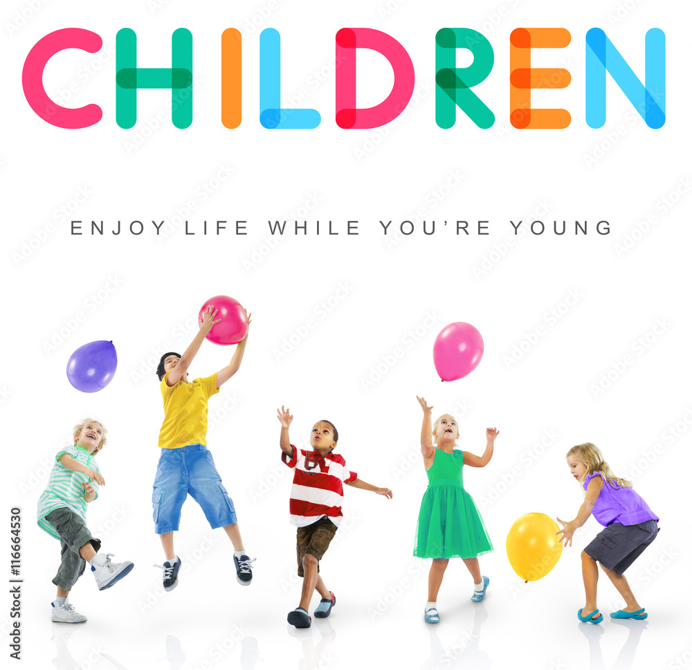 Children Enjoy Life Young Age Concept