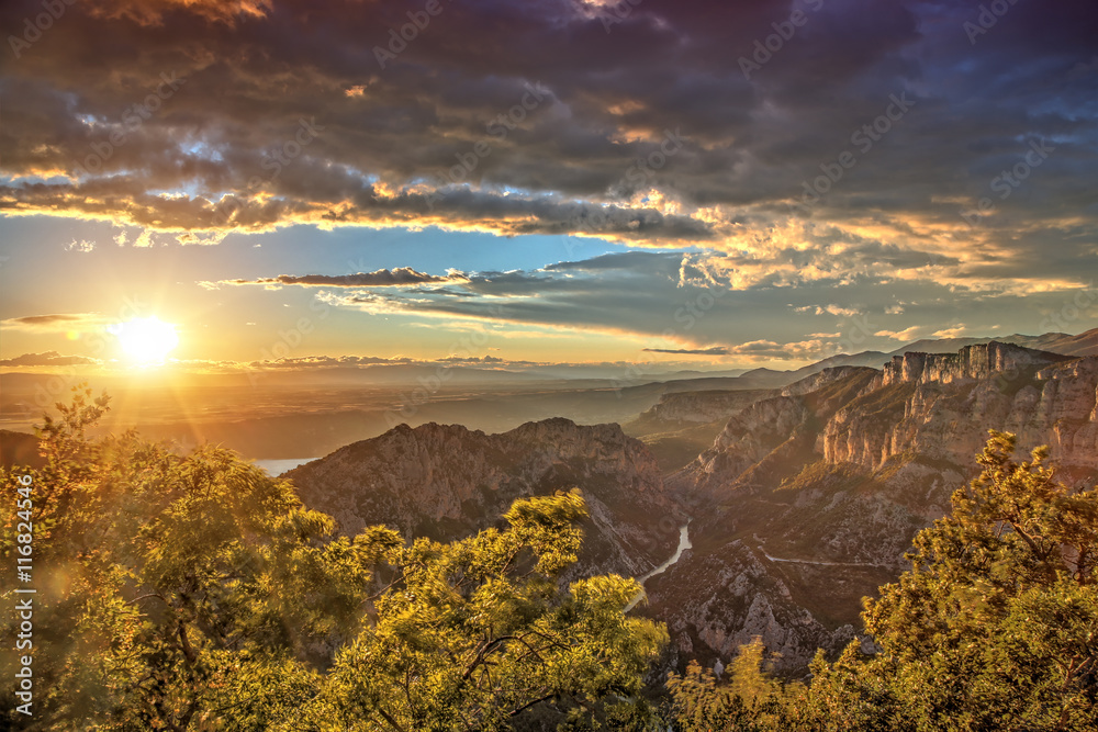 Beautiful summer landscape in the mountains