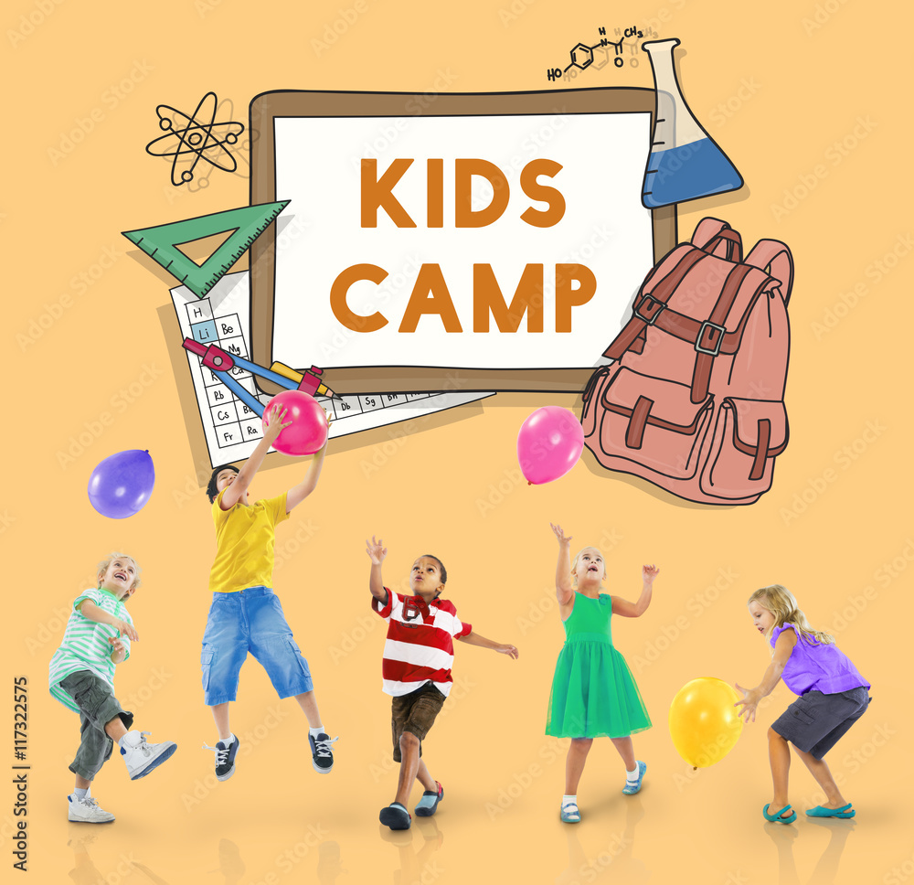 Learn Kids Camp Student Education Concept