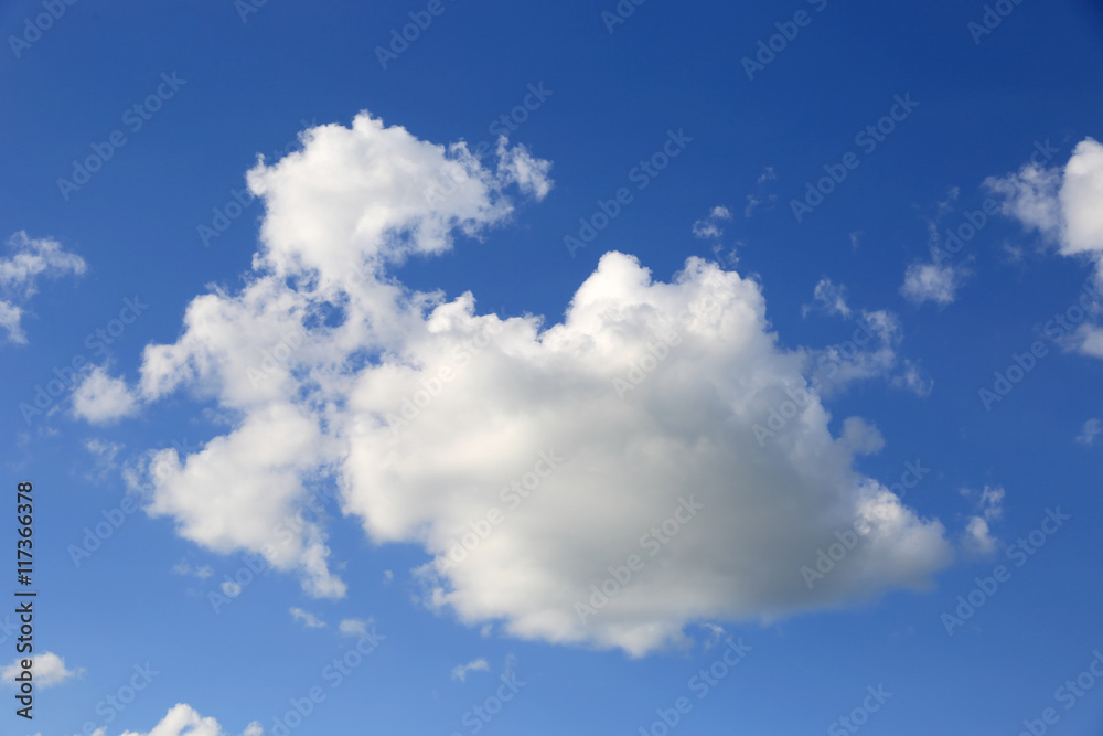 nice cloud in blue sky