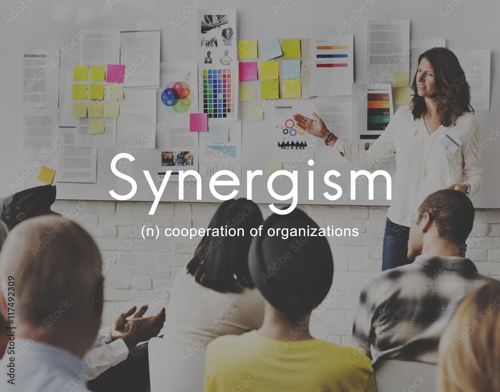 Synergism Team People Graphic Concept