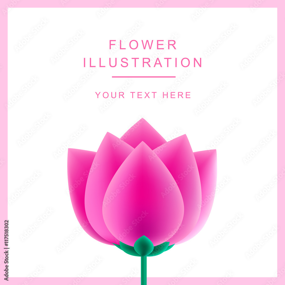 Vector abstract flower rose