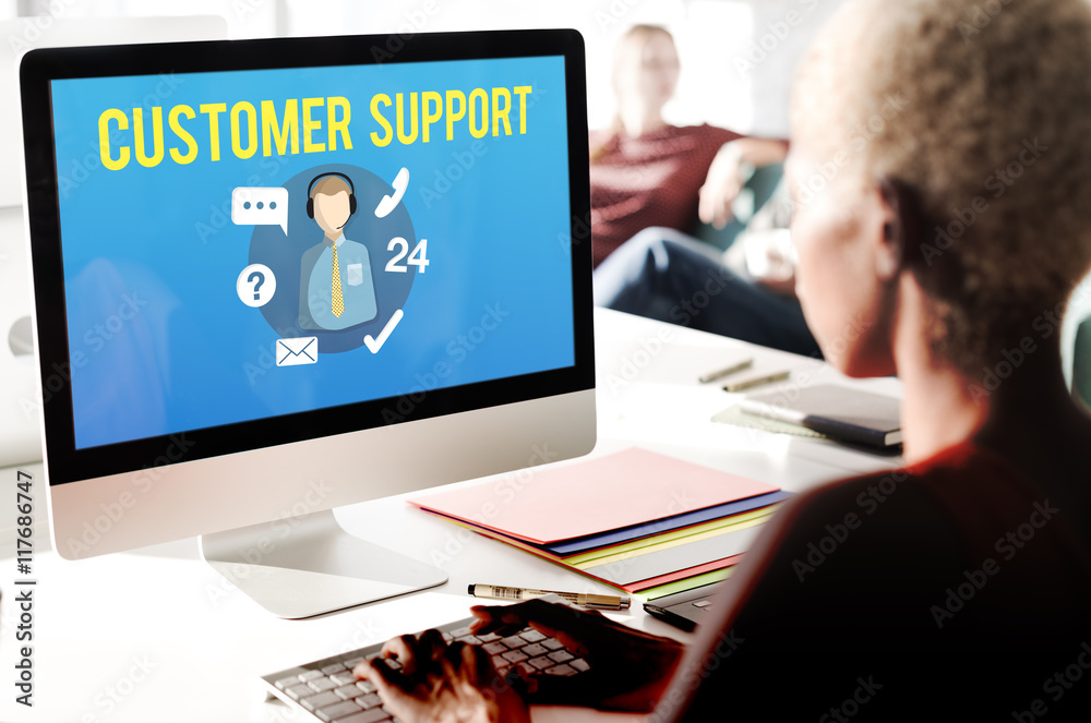 Customer Support Contact Center Advice Concept