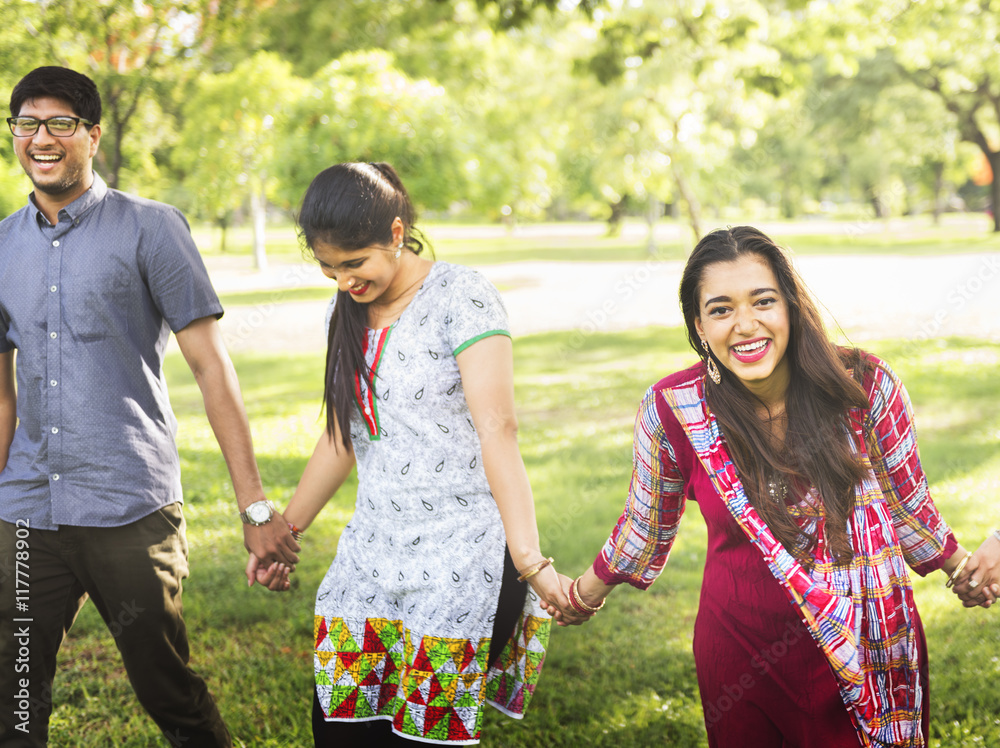 Friends Indian Playful Park Concept