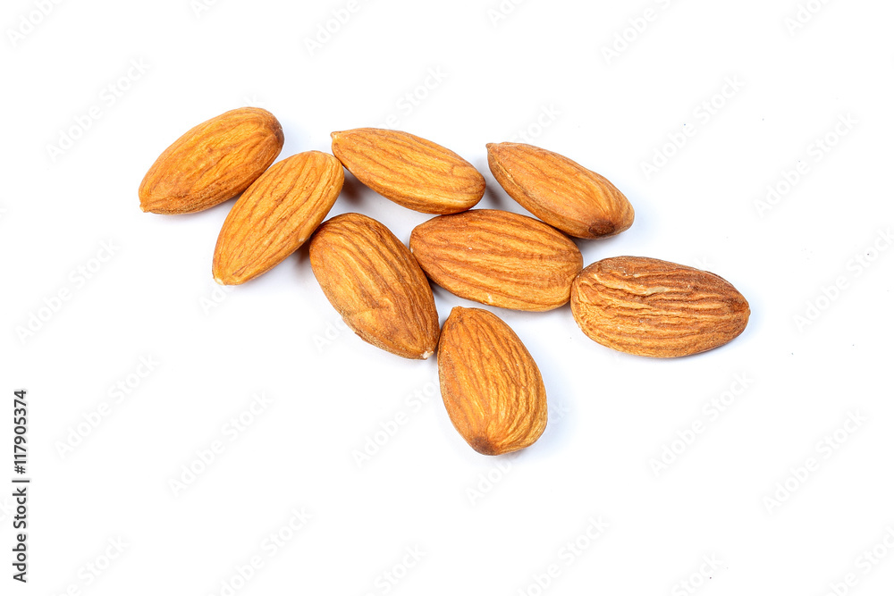 Almonds healthy whole nuts