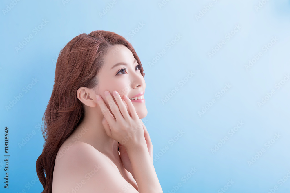 beauty skin care woman face