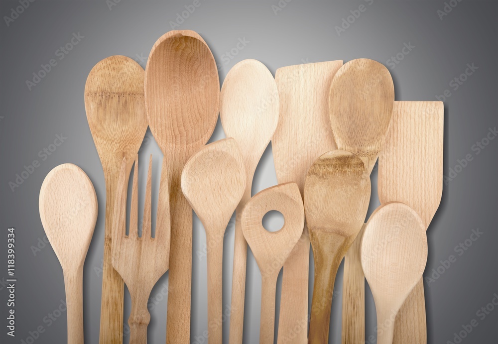 Wooden spoon.