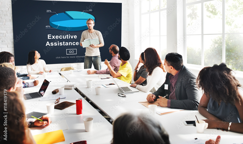 Executive Assistance Corporate Business Web Online Concept