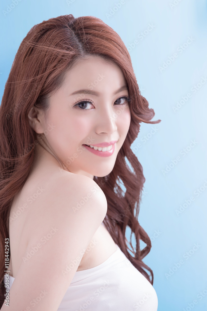 Beauty woman with health skin