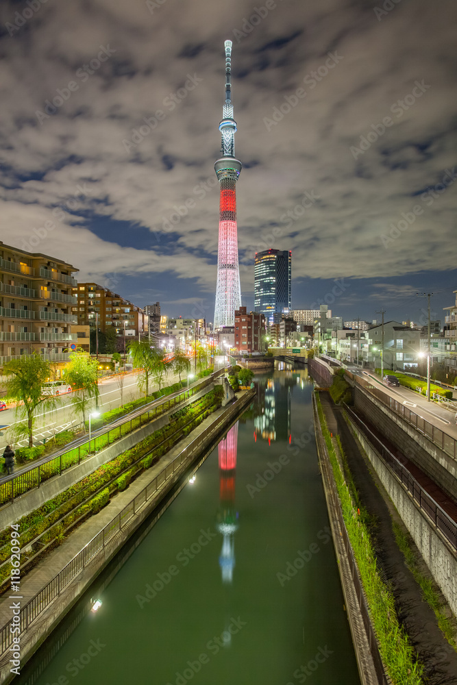 Tokyo city view and Tokyo sky tree