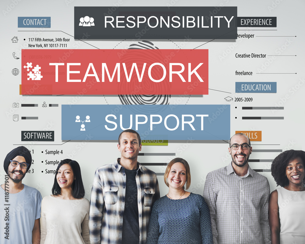 Teamwork Togetherness Unity Support Responsibility Concept