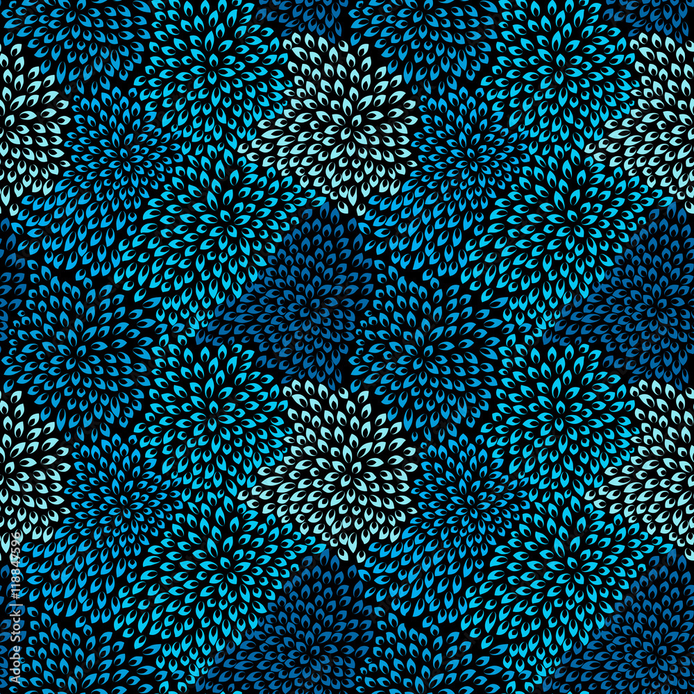 Abstract Flower Seamless Pattern Background