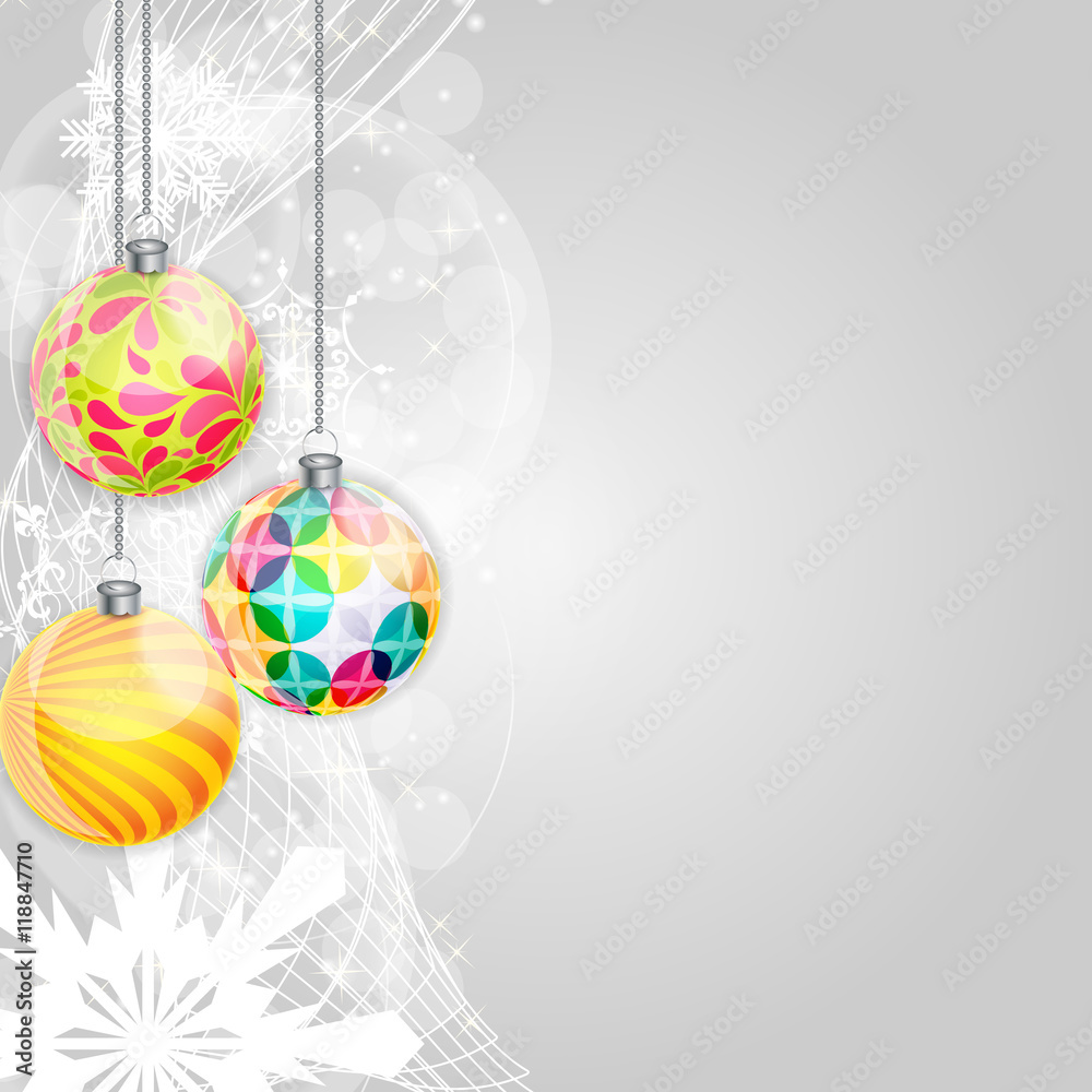 Abstract Beauty Christmas and New Year background