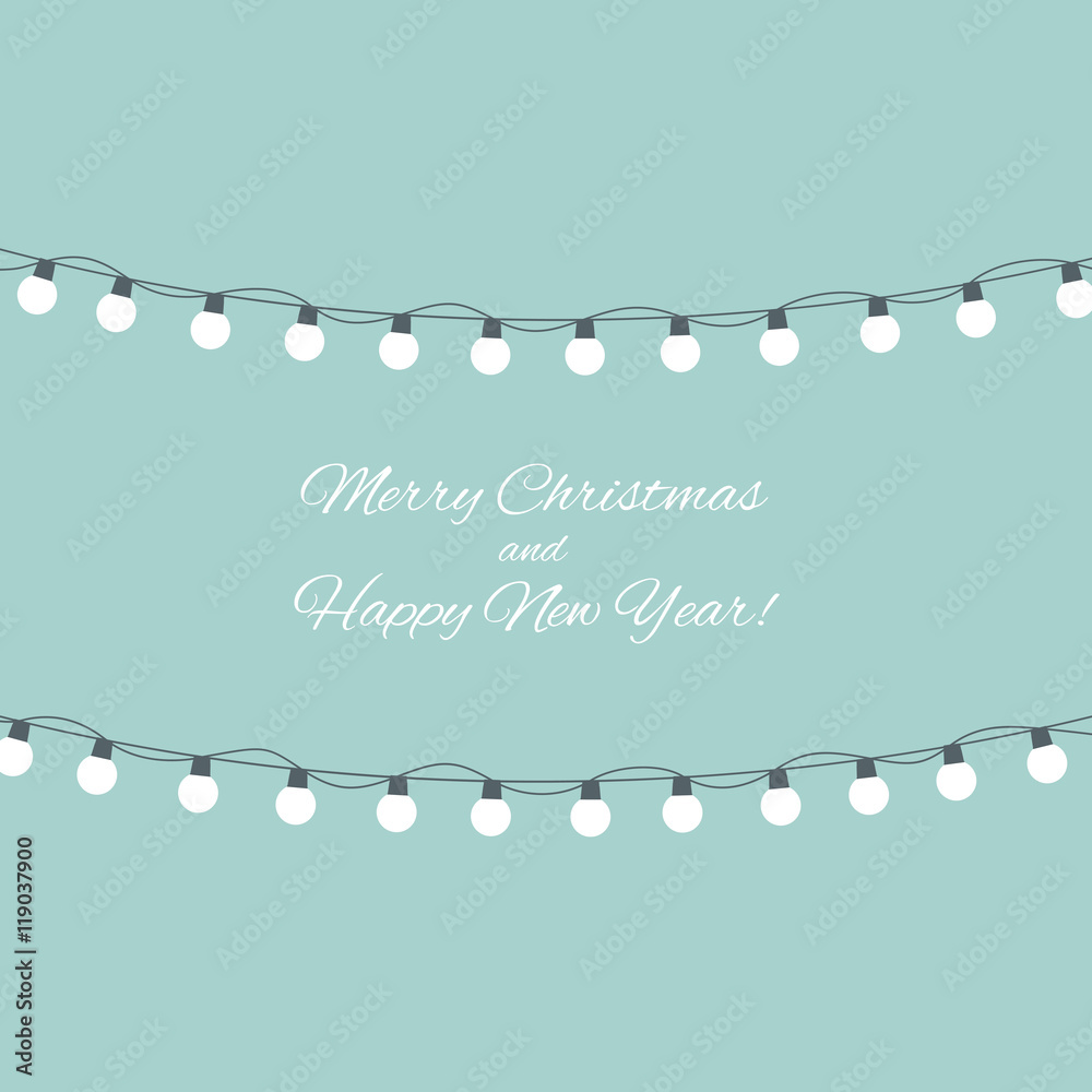 Abstract Beauty Merry Christmas and New Year Background. Vector 