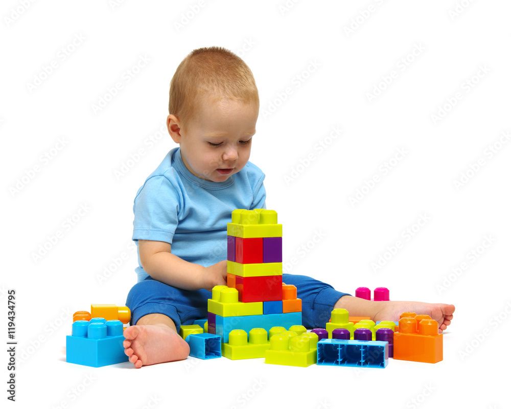 Little boy playing toy