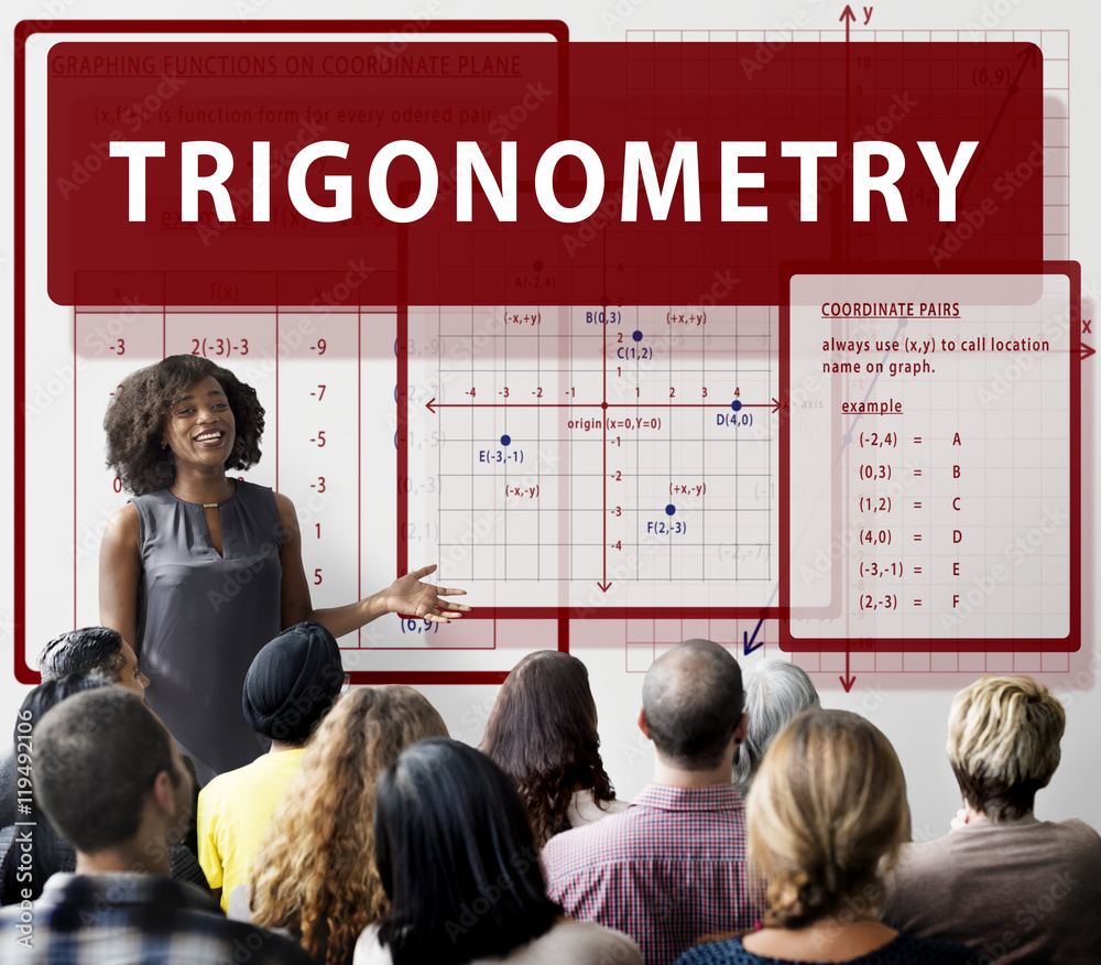 Trigonometry Mathematics Calculation Chart Concept