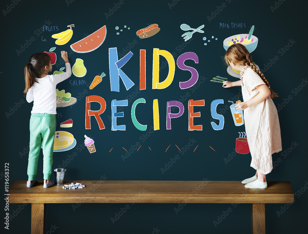 Kids Menu Food Recipes Cuisine Concept