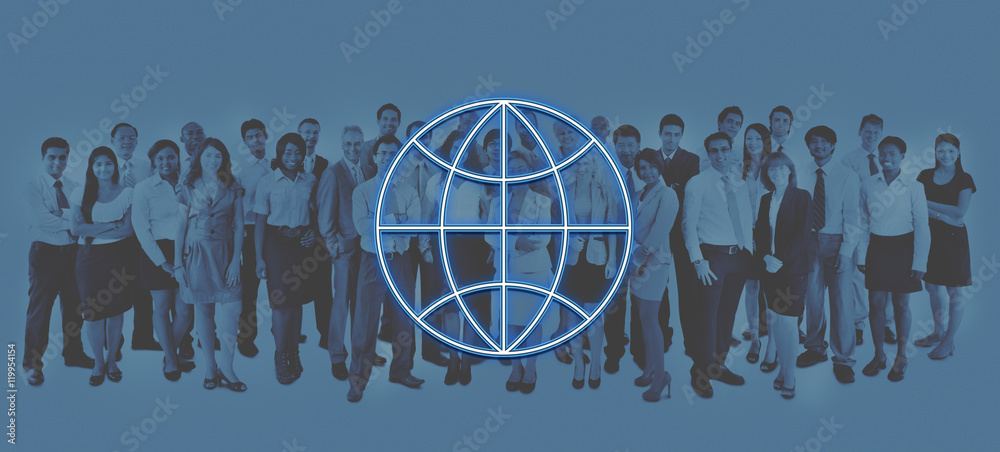 Global World Business Marketing Graphic Icon Concept