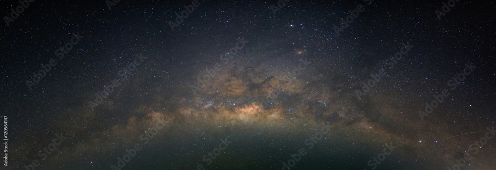 Milky way, star, and space in night time