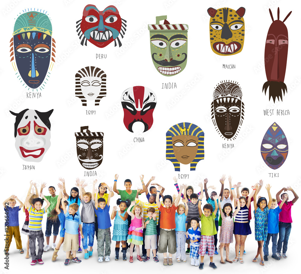 Cultural Traditional Masks Global Concept