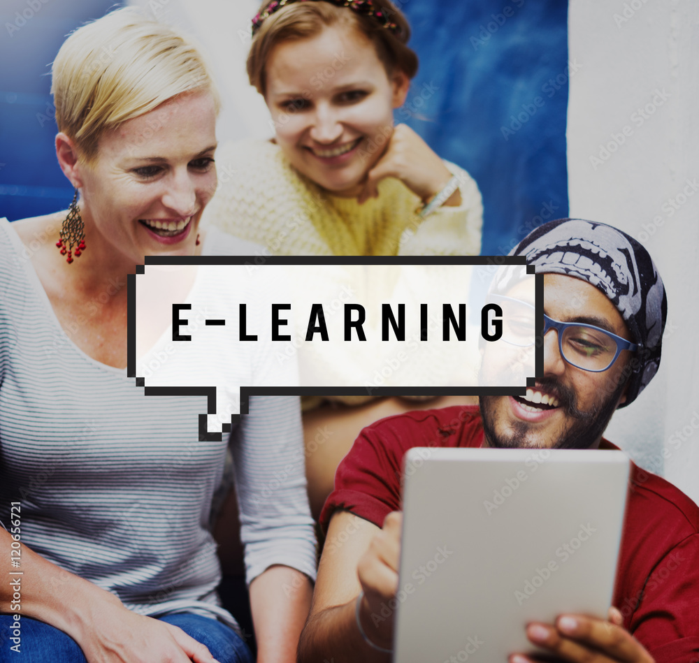 E-learning Online Education Media Concept