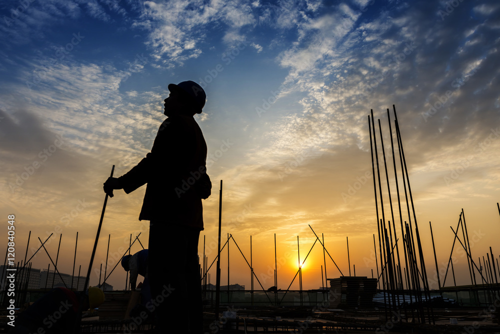 construction worker on construction site