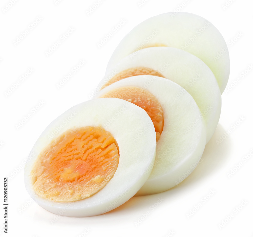 sliced boiled egg