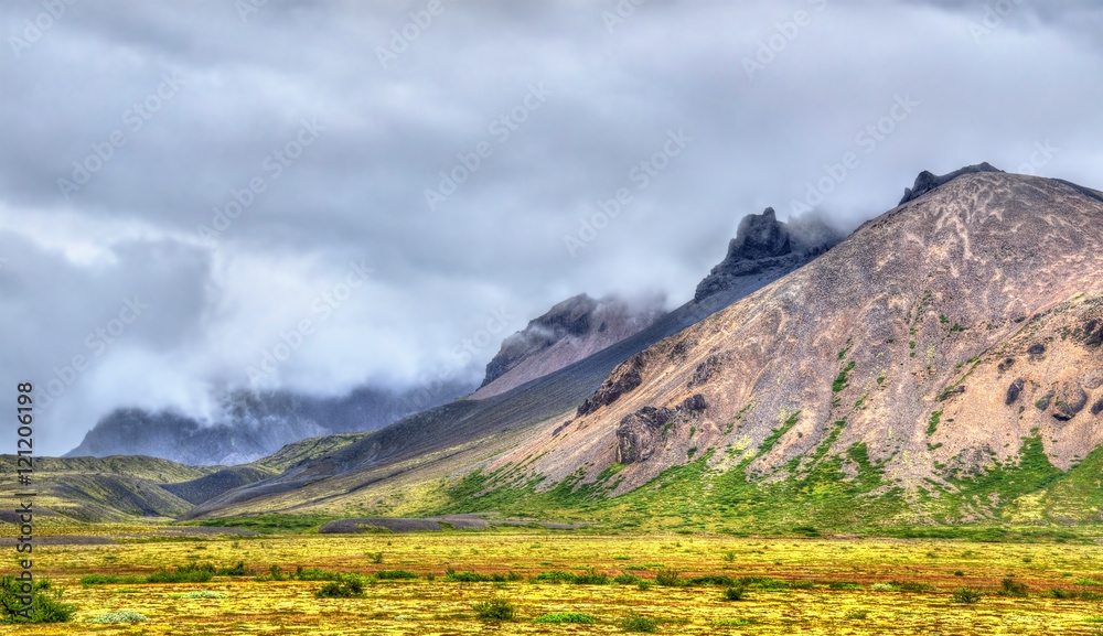 Mountains in South Iceland