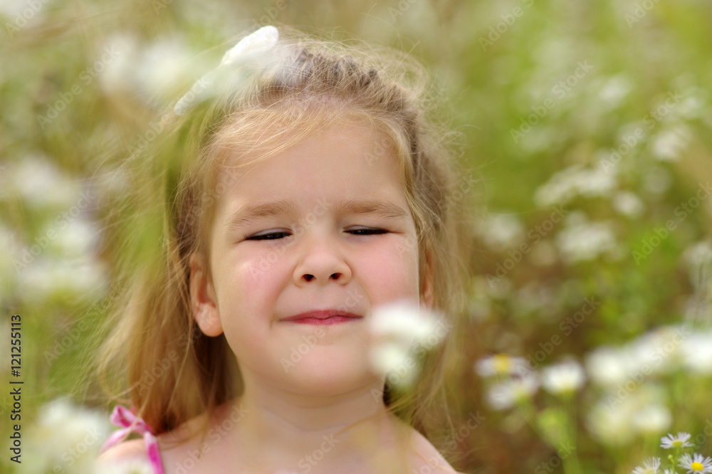  little girl on the meadow