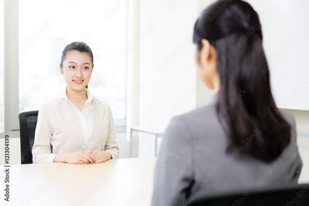 asian businesswomen on the meeting