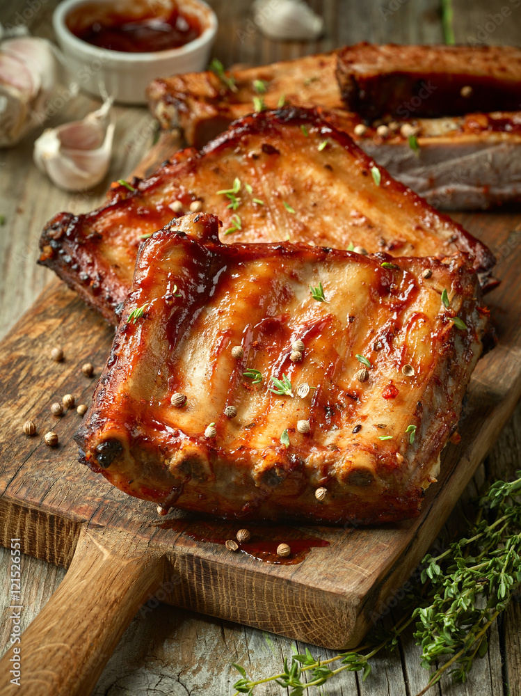 grilled pork ribs