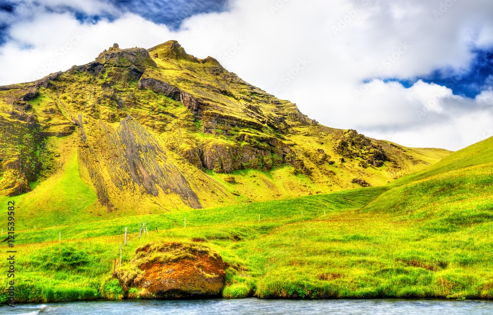 Landscape near the Skoga River - Iceland