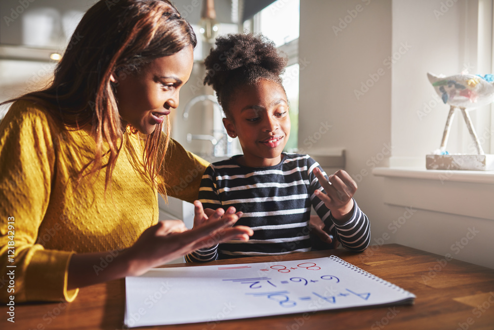 Mom and child drawing