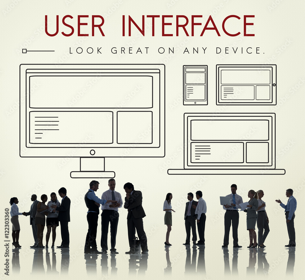 模板布局Web UI网站概念