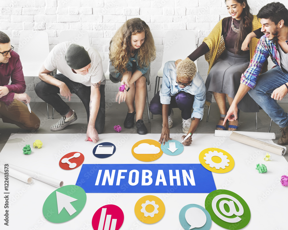 Infobahn技术网络在线概念