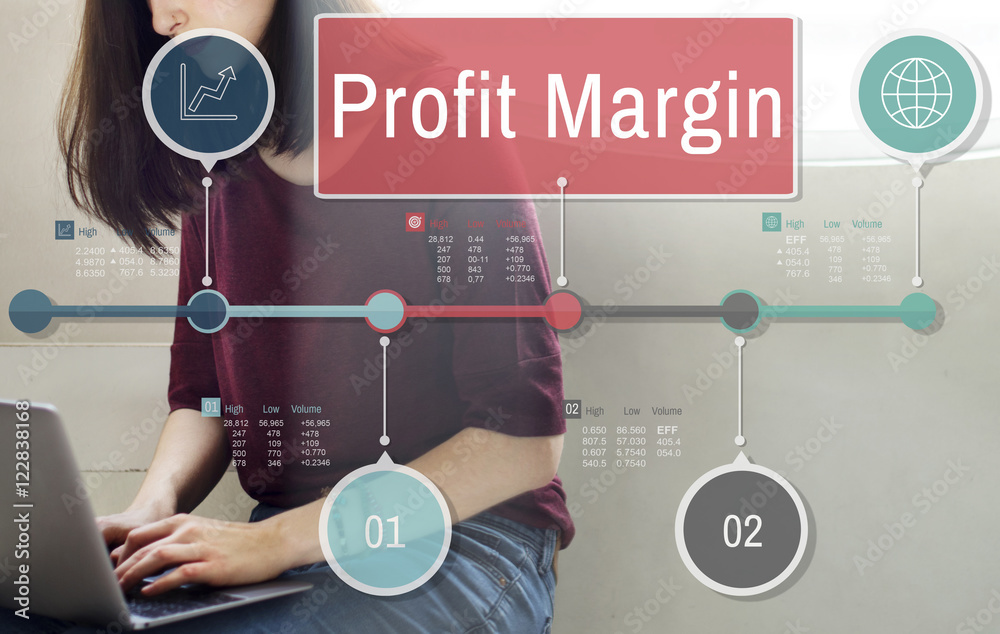 Profit Margin Finance Income Sales Revenue Accounting Concept