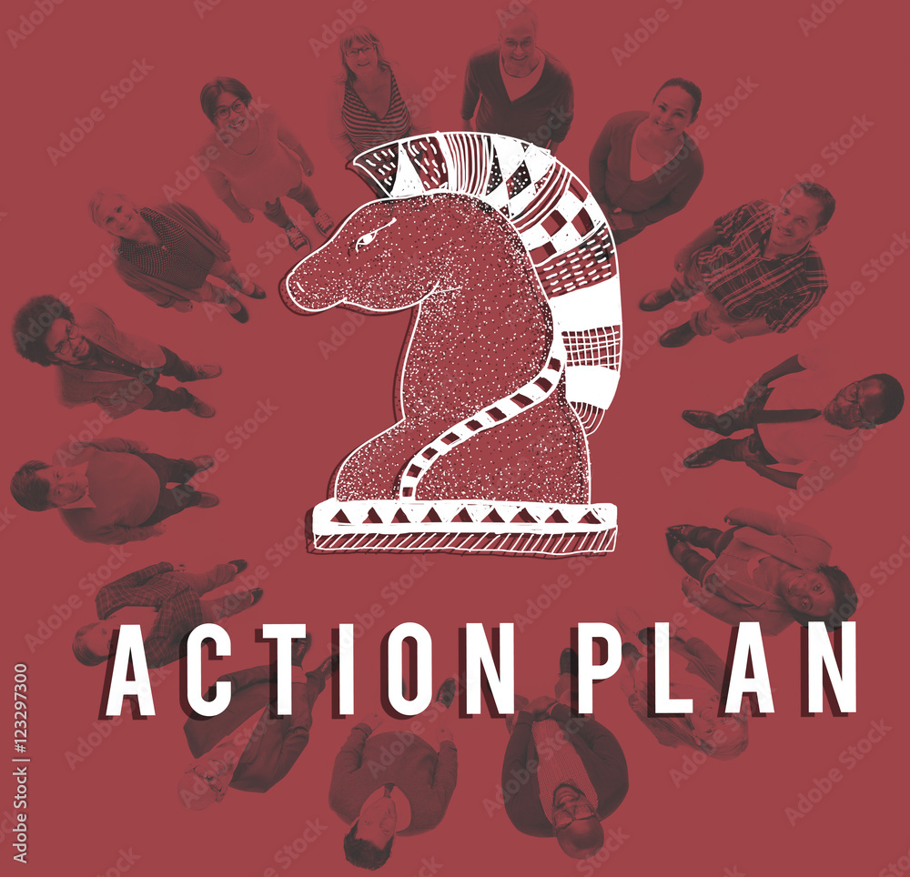 Action Plan Active Business Inspiration Vision Concept