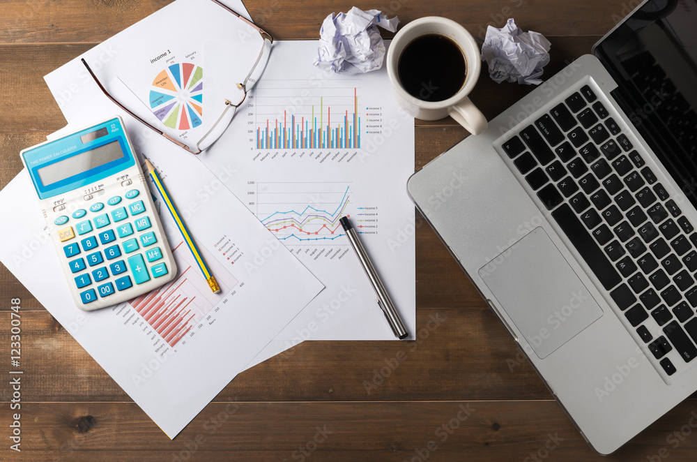 business accessories  on office desk